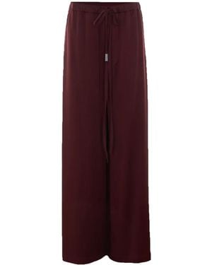 Ann Demeulemeester Nevi Lace-Detail Trousers - Purple