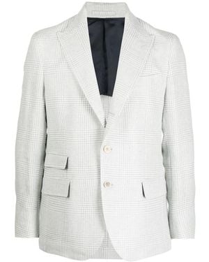 Eleventy Single-Breasted Blazer - White