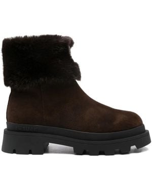 Blauer Fur-Trim Boots - Black