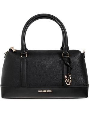 MICHAEL Michael Kors Medium Andie Logo-Charm Tote Bag - Black