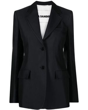 Jil Sander Tailored Single-Breasted Blazer - Black