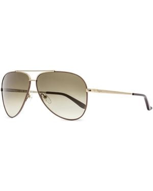 Ferragamo Eyewear Double-Bridge Sunglasses - Metallic