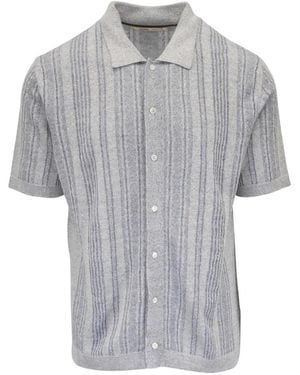 Maurizio Baldassari Striped Knitted Shirt - Grey
