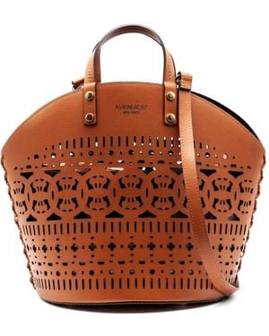 Avenue Sac Cabas À Découpes Laser - Marron