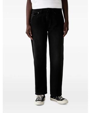 Vans Straight-Cut, Mid-Rise Trousers Check-5 - Black