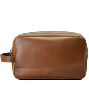 Shinola Travel Kit Toilettas Met Rits - Bruin
