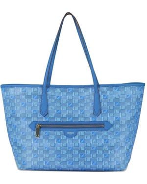 Moreau Medium Monaco Monogram Tote Bag - Blue