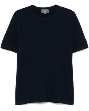 Bompard Fine-Knit T-Shirt - Blue