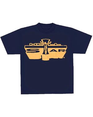 HELLSTAR Jesus Emblem T-Shirt - Blue