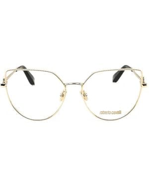 Roberto Cavalli Logo-Detail Glasses - Natural