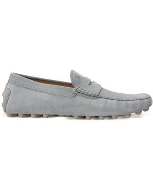 Tod's Gommino Bubble Suede Driving Shoes - Grey