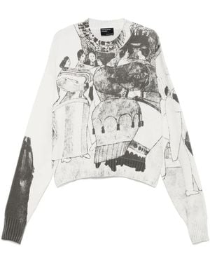 Enfants Riches Deprimes Jersey Con Cuello Redondo - Blanco