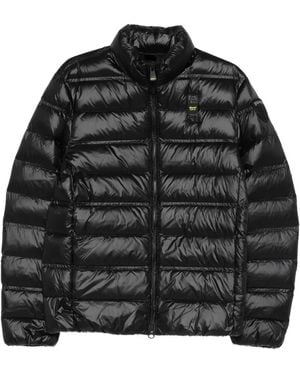 Blauer Zip-Up Padded Jacket - Black