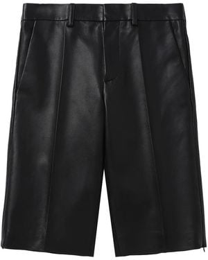 Helmut Lang Shorts Aus Faux-Leder - Schwarz