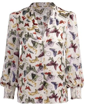 Alice + Olivia Sheila Blouse - Grey
