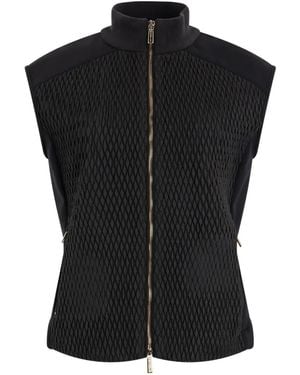 Moorer Nidy-P Quilted High-Neck Vest - Black