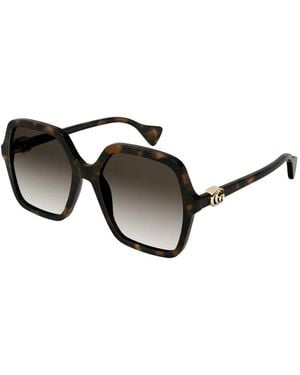 Gucci Logo-Detail Sunglasses - Black