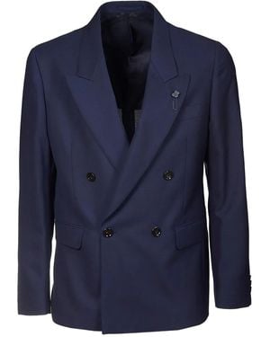 Lardini Double-breasted Blazer - ブルー