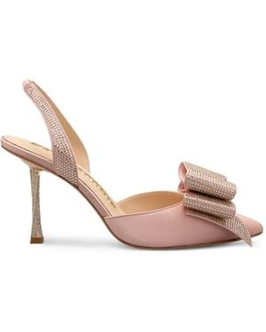 Kat Maconie Mahira Bow-Embellishment Mules - Pink
