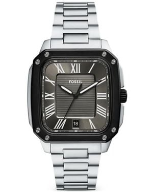 Fossil Crosby Square-Frame 42Mm Watch - Grey