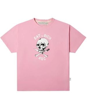 Advisory Board Crystals T-Shirt Skull - Rosa