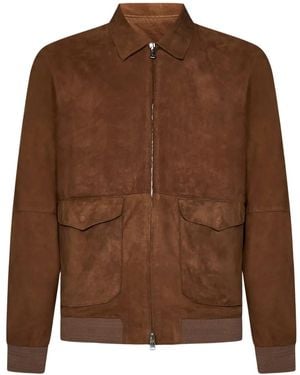 Franzese Collection Brad Pitt Bomber Jacket - Brown