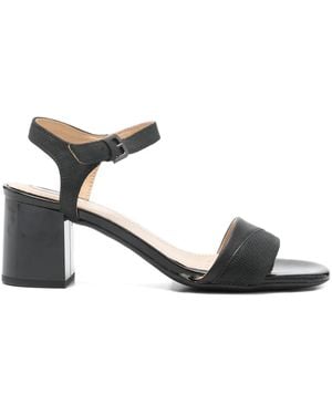 Geox 65Mm Block-Heel Buckle Sandals - Black