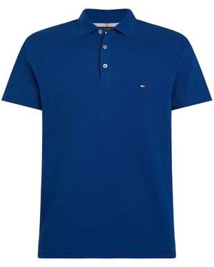 Tommy Hilfiger Logo-embroidered Polo Shirt - ブルー