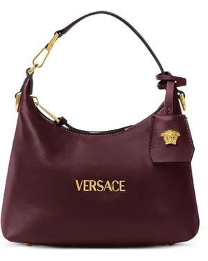 Versace Schultertasche Mit Logo - Lila