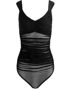 Alice + Olivia Renee Bodysuit - Black
