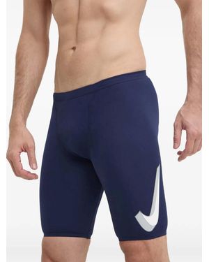 Nike Costume Da Bagno Con Logo Swoosh - Blu