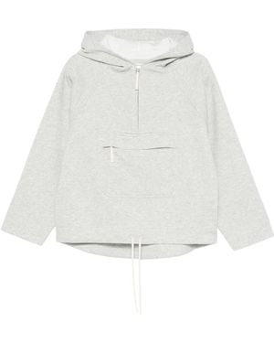 Co. Half-Zip Hoodie - White