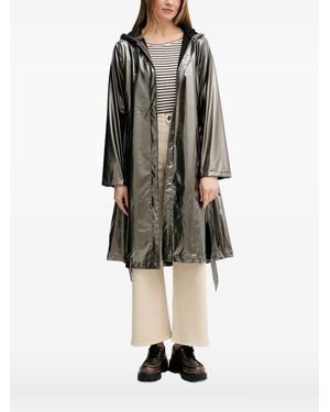 Rains Manteau Ceinturé À Capuche - Multicolour