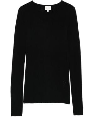 Herskind Crew-Neck Knitted Long-Sleeved T-Shirt - Black
