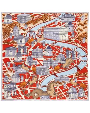 Inoui Edition Pañuelo Con Estampado Gráfico - Rojo