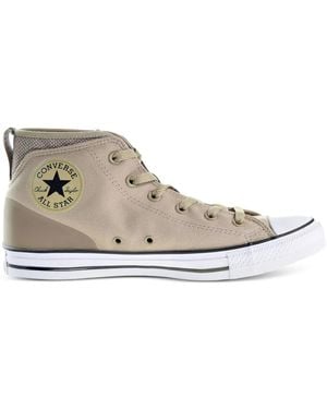Converse Chuck Taylor All-Star Street "Vintage Khaki/Malt" Mid Sneakers - White