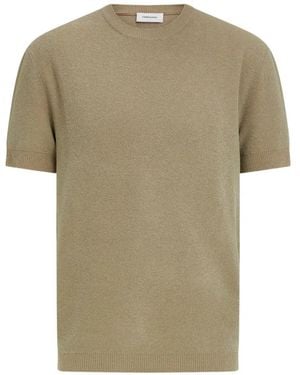 Ferragamo Short-Sleeve Knitted Top - Green