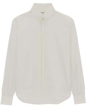 Saint Laurent Hemd Mit Klassischem Kragen - Weiß
