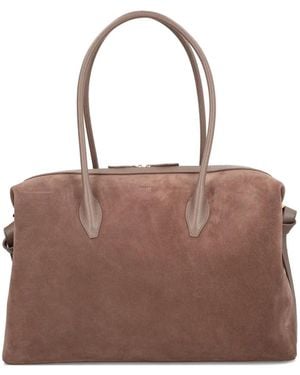 Yuzefi Large Brioche Duffle Tote Bag - Brown