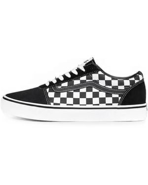Vans Ward Sb Checkerboard-Print Trainers - White