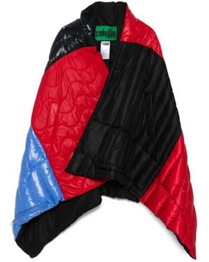 Colville Pillow Puffer Quilted Gilet - Red