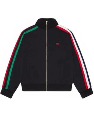 DENIM TEARS Stripe-Detail Jacket - Black
