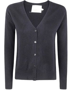 ABSOLUT CASHMERE Button V-Neck Cardigan - Blue