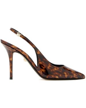 ALEVI 95Mm Irina Slingback Court Shoes - Brown