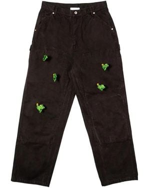 Doublet Carrot-Patch Jeans - Black