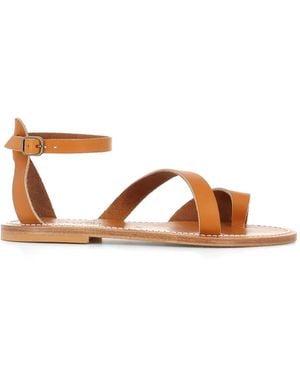 K. Jacques Hecatea Leather Sandals - Brown
