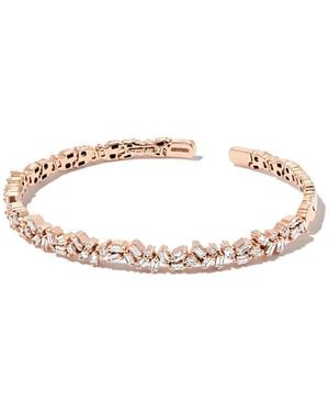 Suzanne Kalan 18Kt Diamond Tennis Bracelet - Metallic
