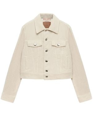 Marni Corduroy Button-Up Jacket - Natural
