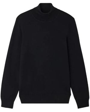 Sandro Turtleneck Wool Sweater - Black