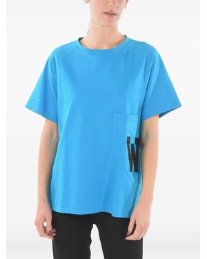 Woolrich Logo-Detail T-Shirt - Blue